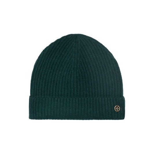 Gorro hombre de cashmere verde