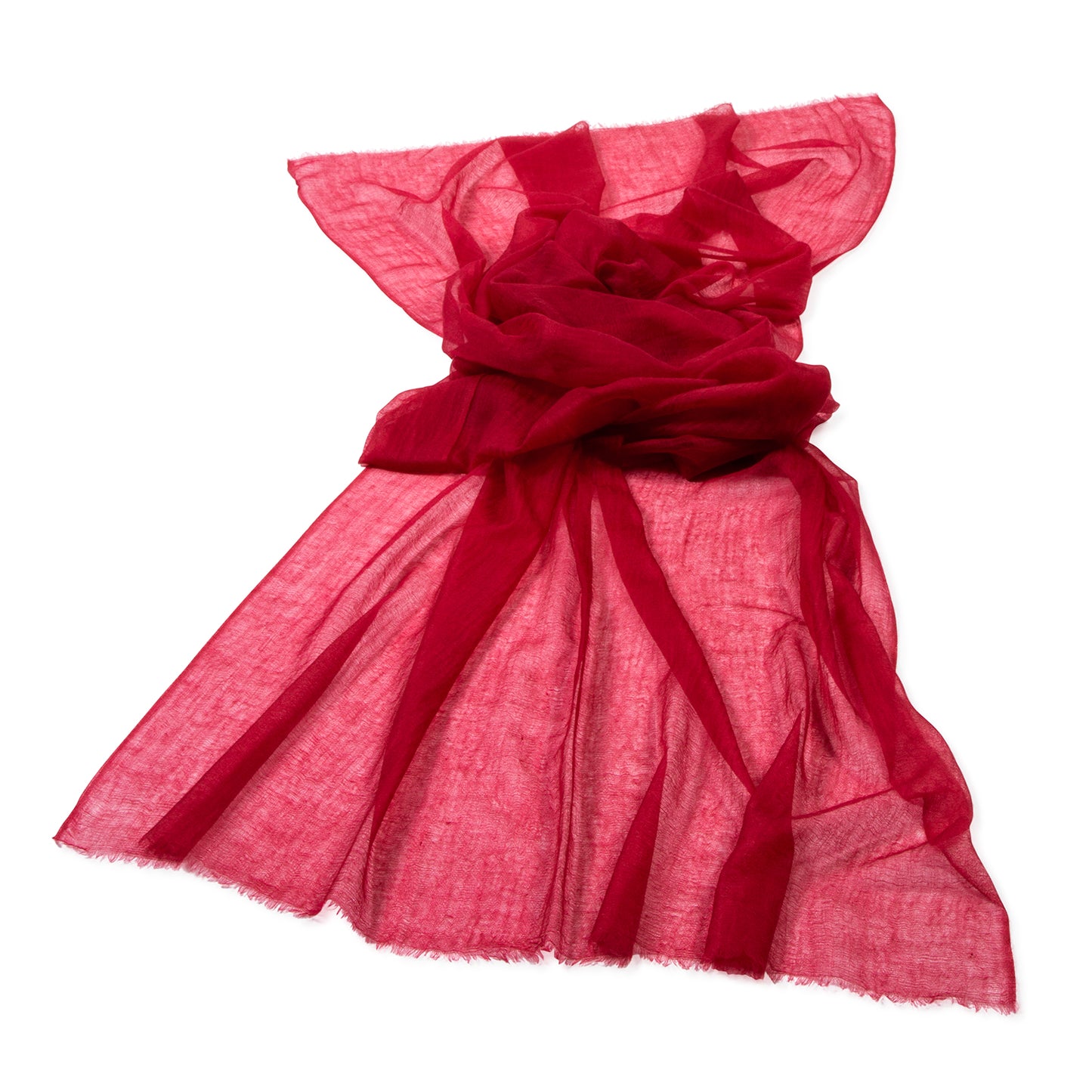 fular ultra fino de cashmere burdeos