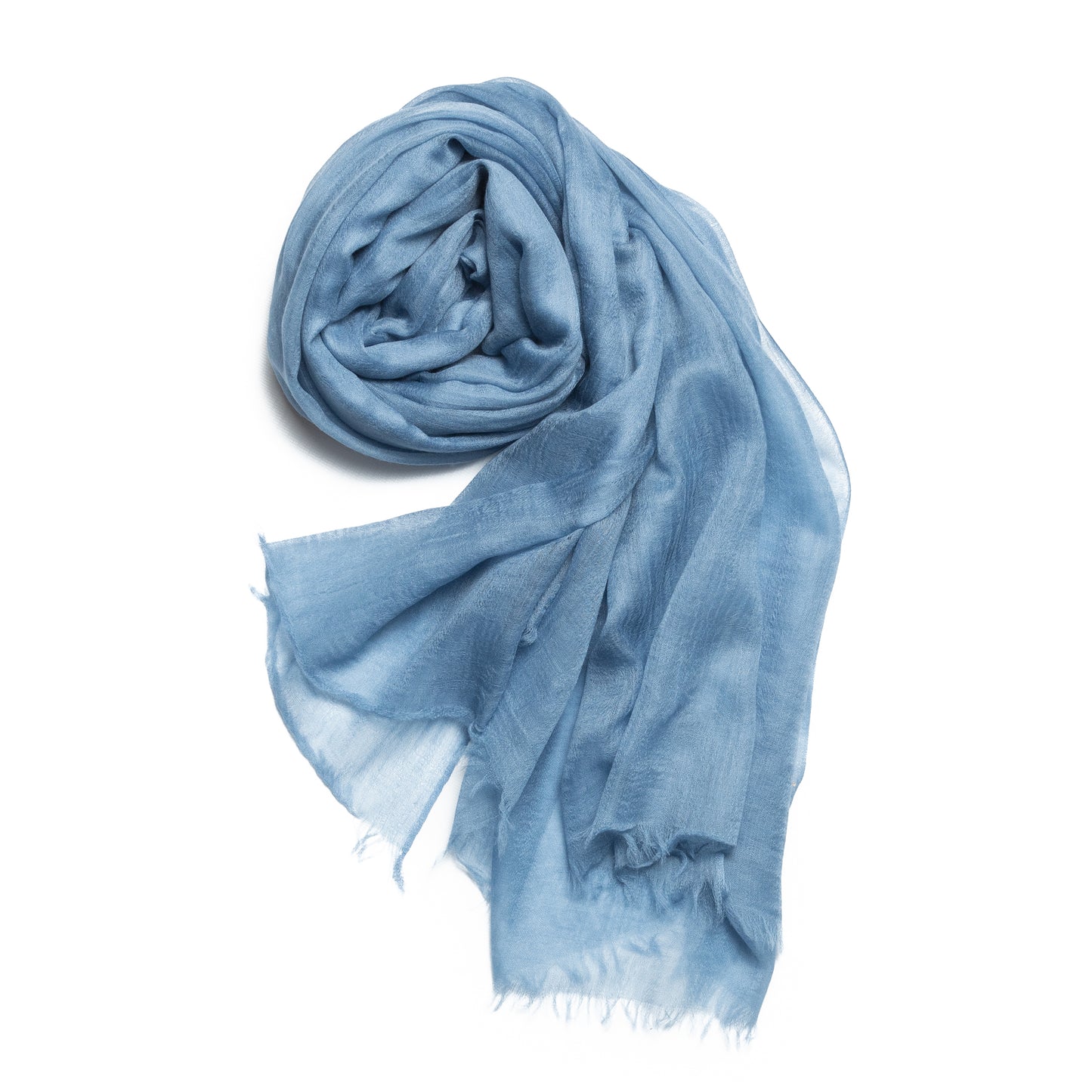 fular ultra fino de cashmere en color azul