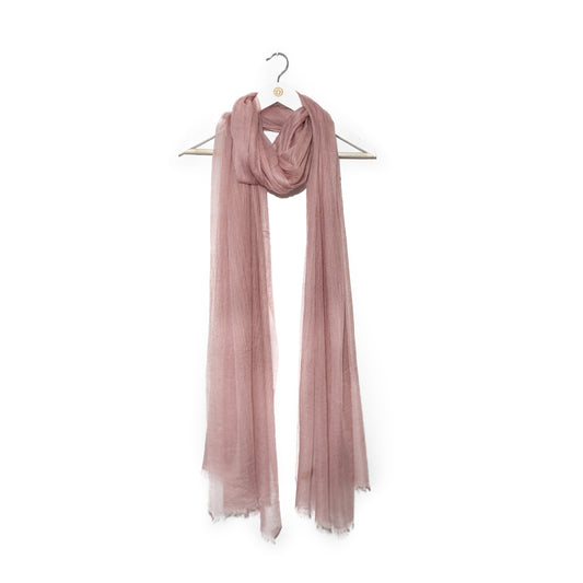 ultra-thin cashmere scarf in dark pink