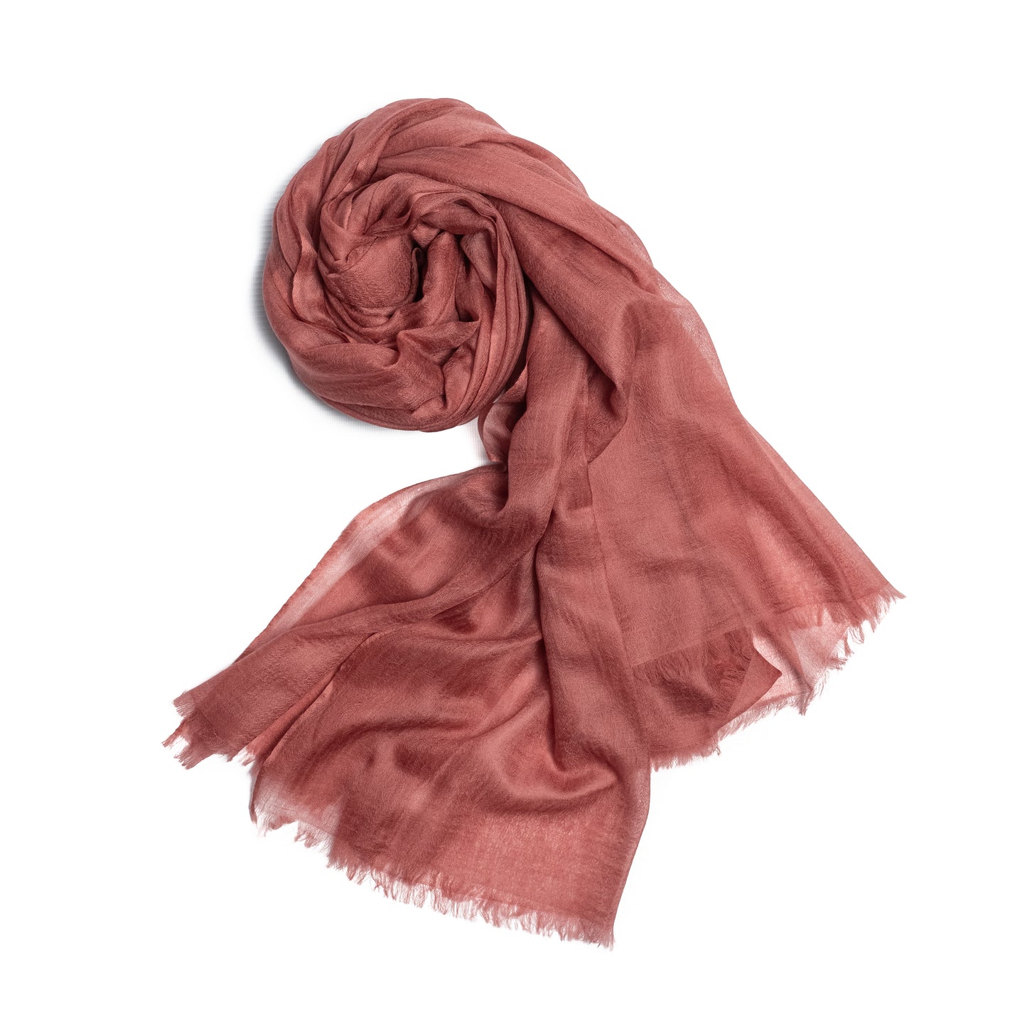 fular ultra fino de cashmere en color marsala