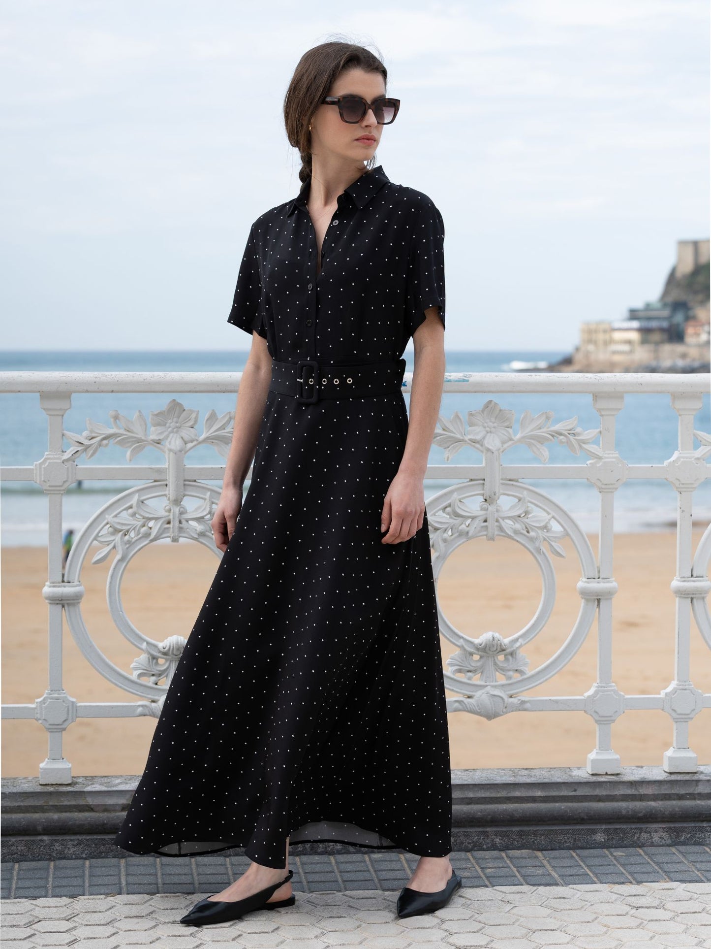 Monaco Polka Dot Kleid