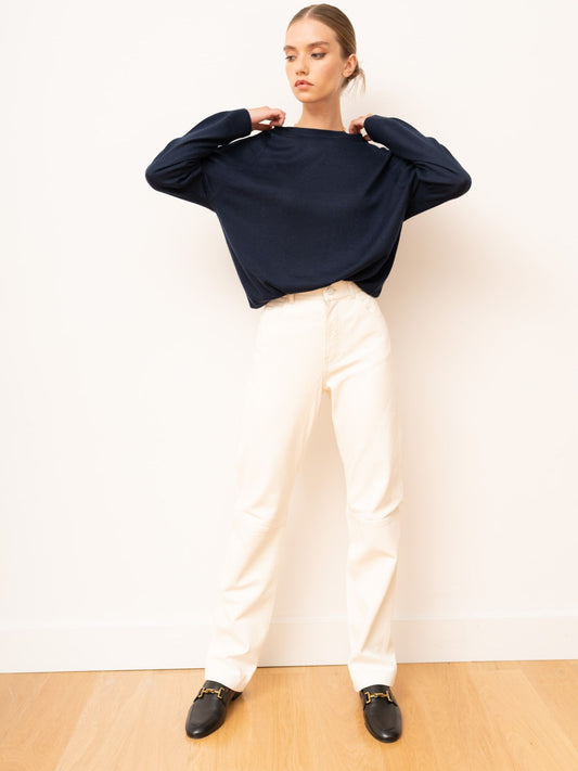 Chelsea thin sweater in navy