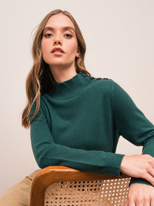 Odette grüner Pullover