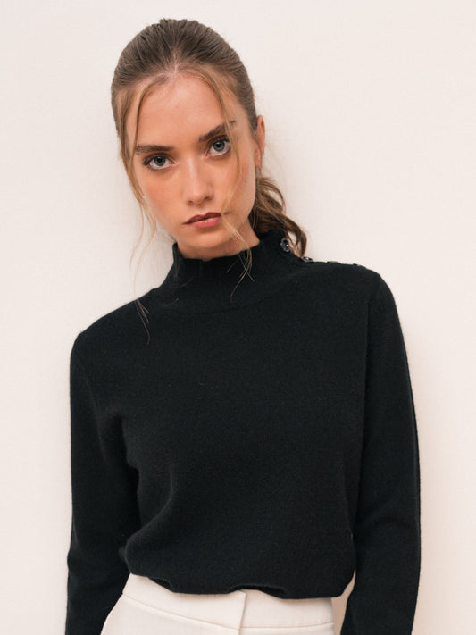 Odette schwarzer Pullover