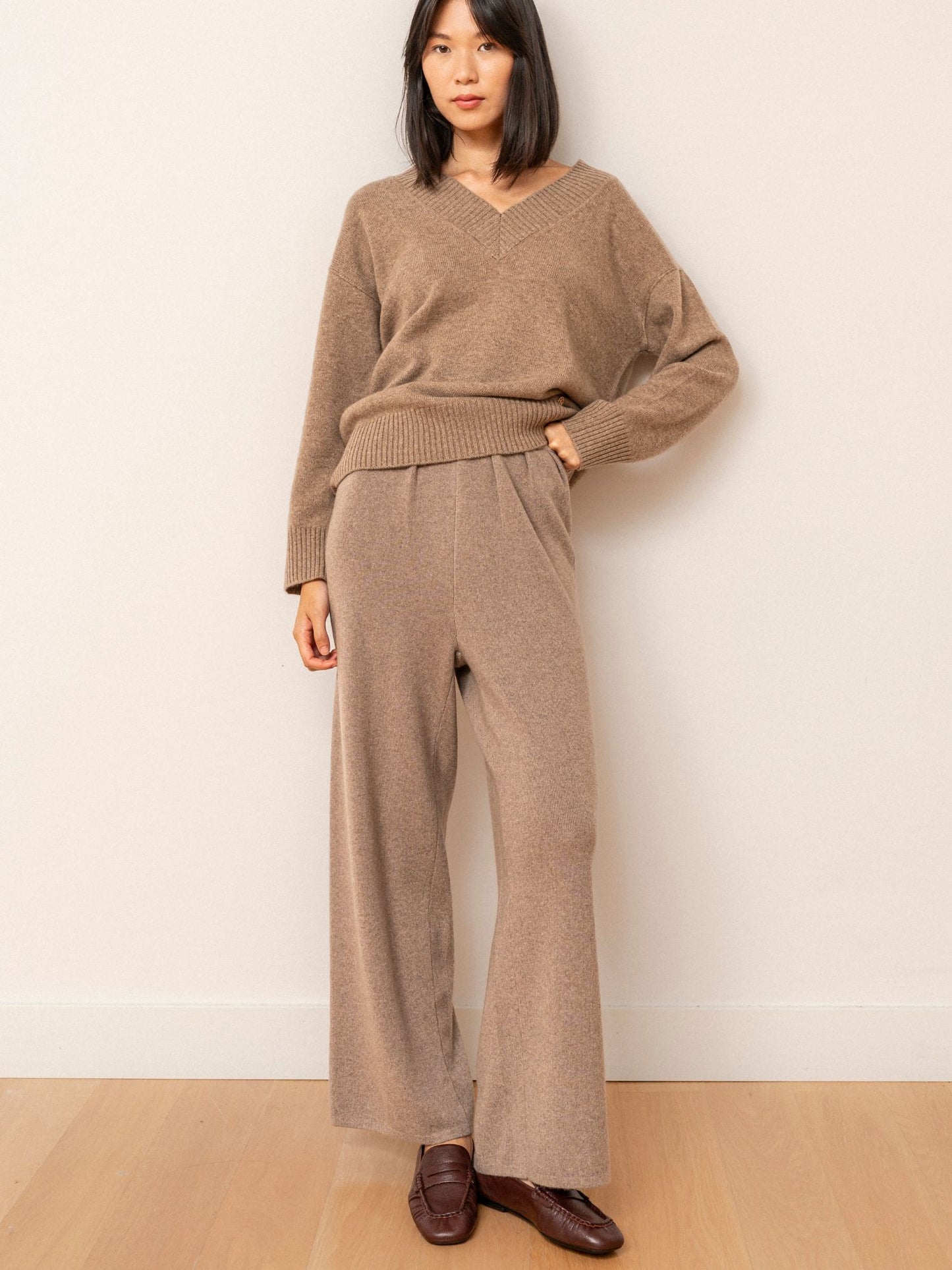Kaschmirhose Erin in tan