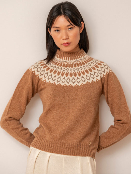 Martina camel cashmere sweater