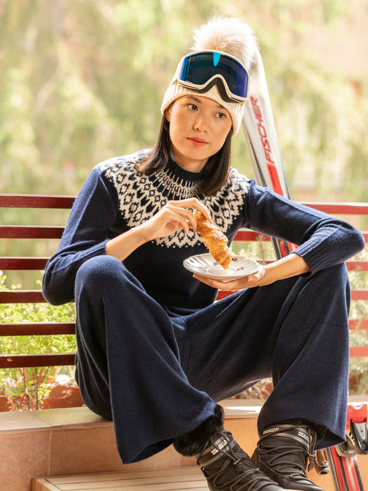 Martina blue cashmere sweater