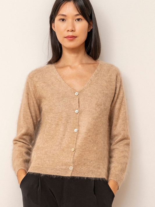 Amy cardigan in brushed cashmere