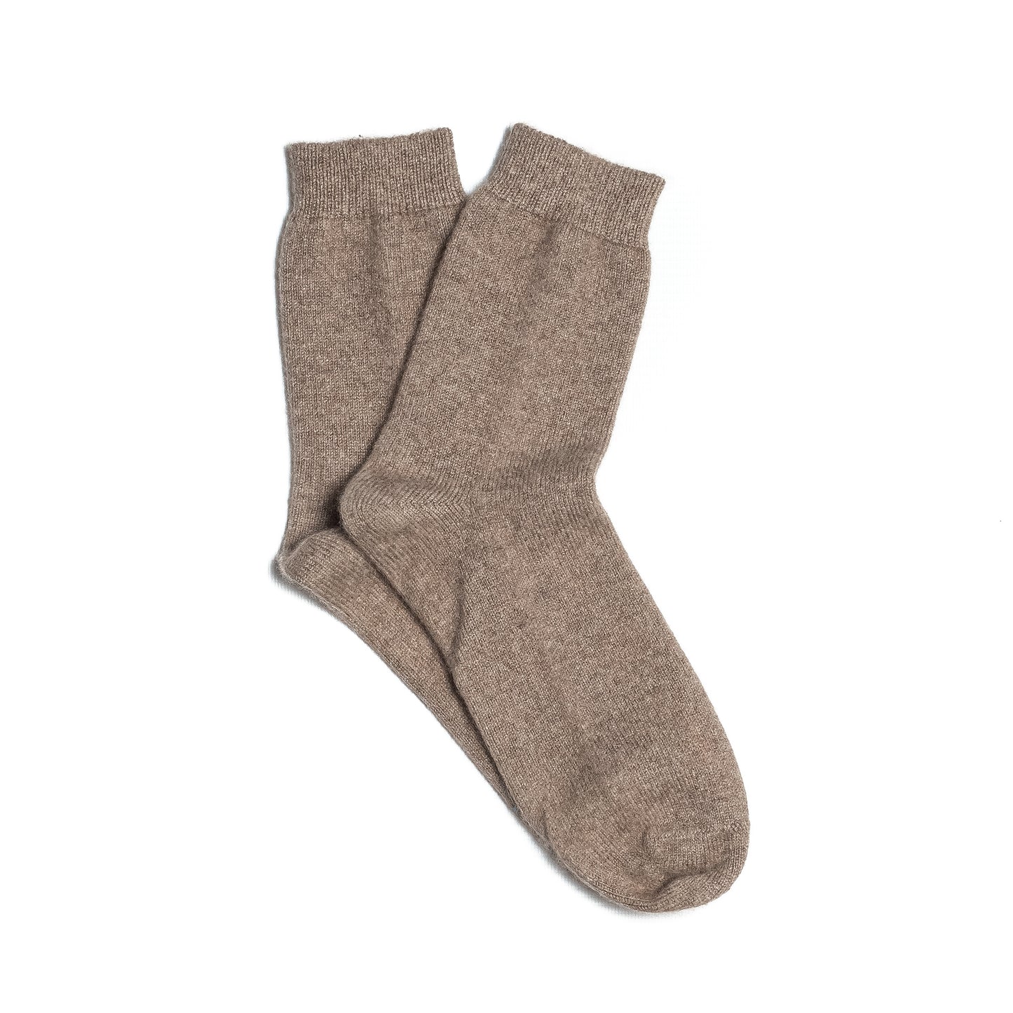 Calcetines de cashmere marrón orgánico