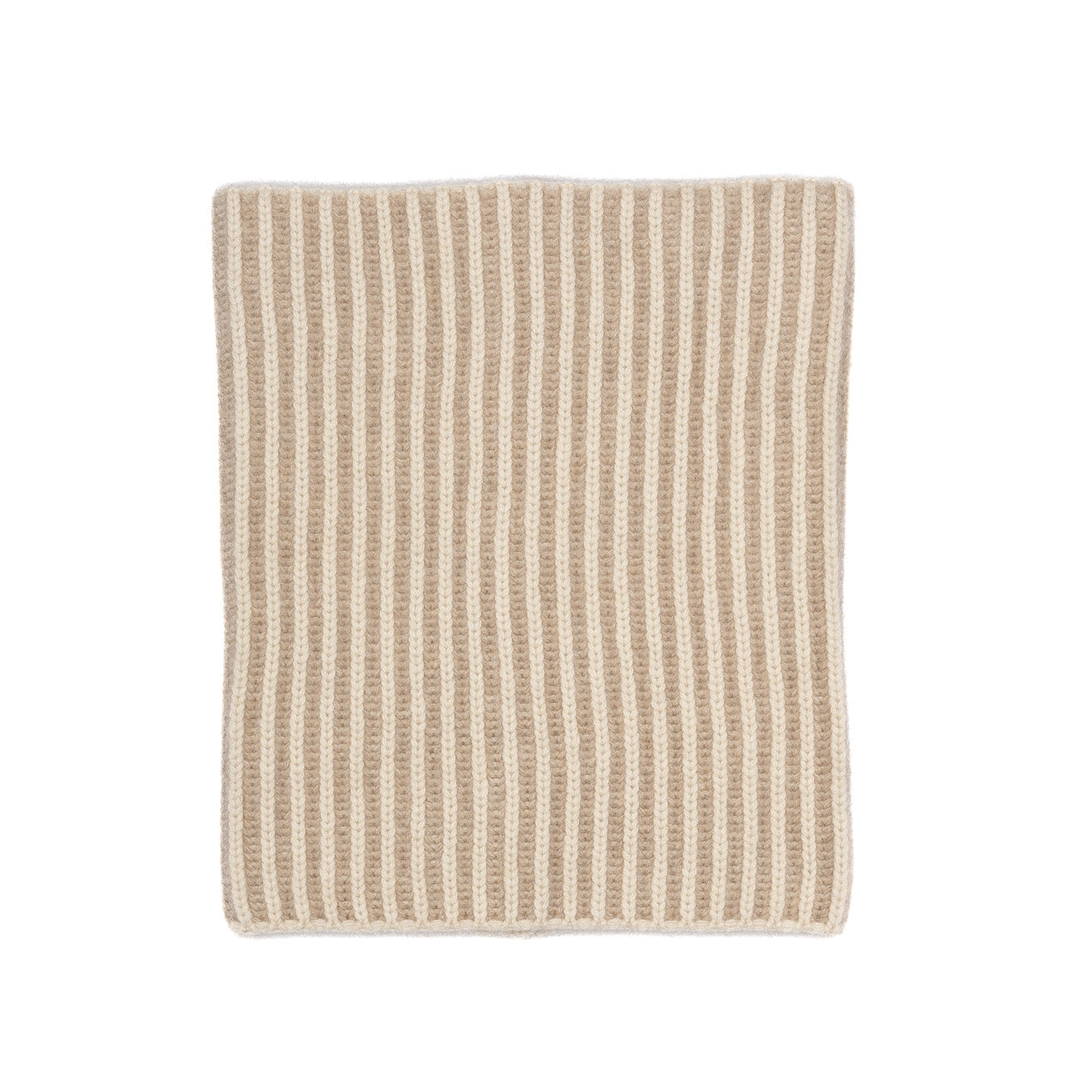 Two-tone cashmere snood