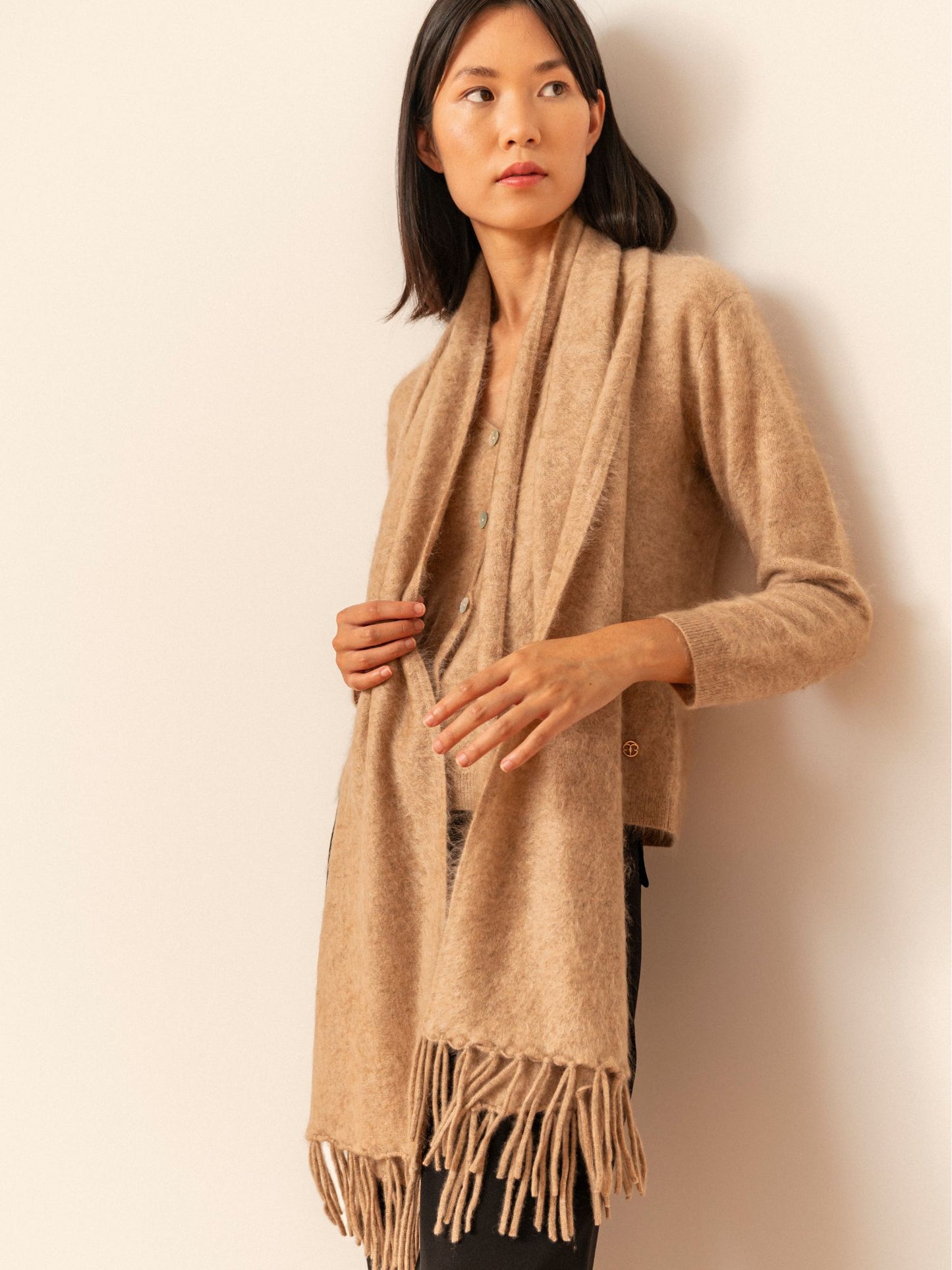 Amy cardigan in brushed cashmere