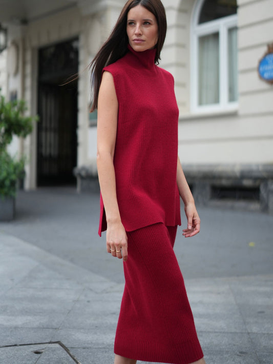 Kastanienbrauner Pullover Olivia