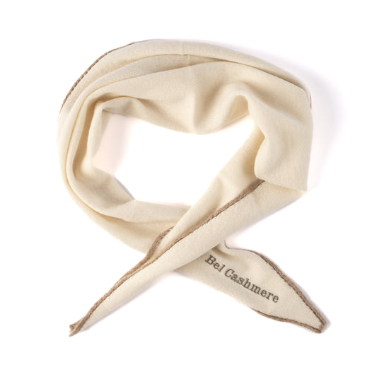 cashmere scarf ecru