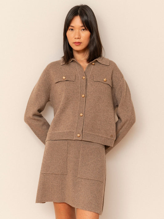 Sylvie tan skirt