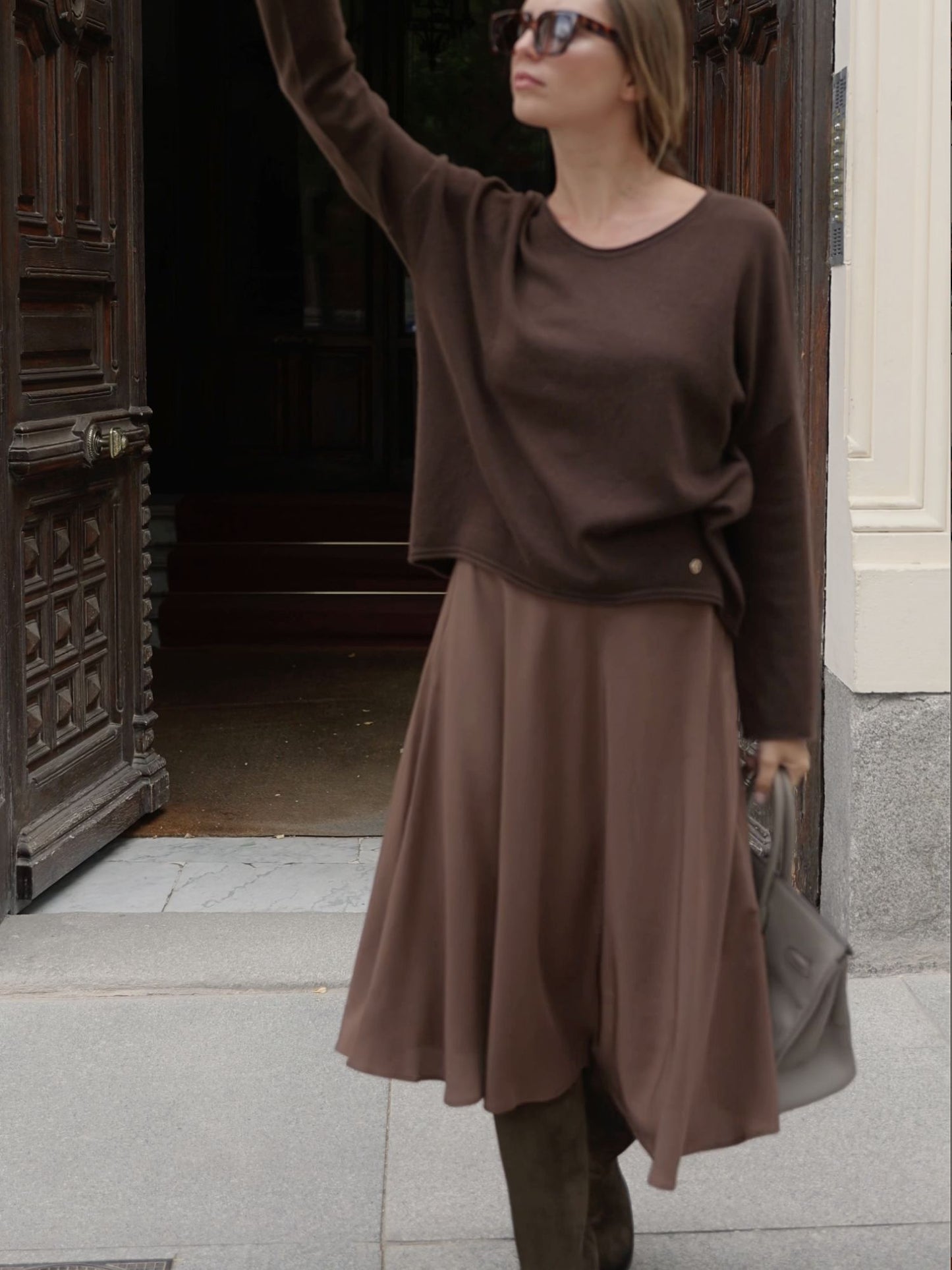 Falda Allegra marrón