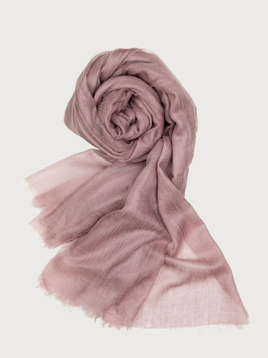 fular ultra fino de cashmere en color rosa oscuro