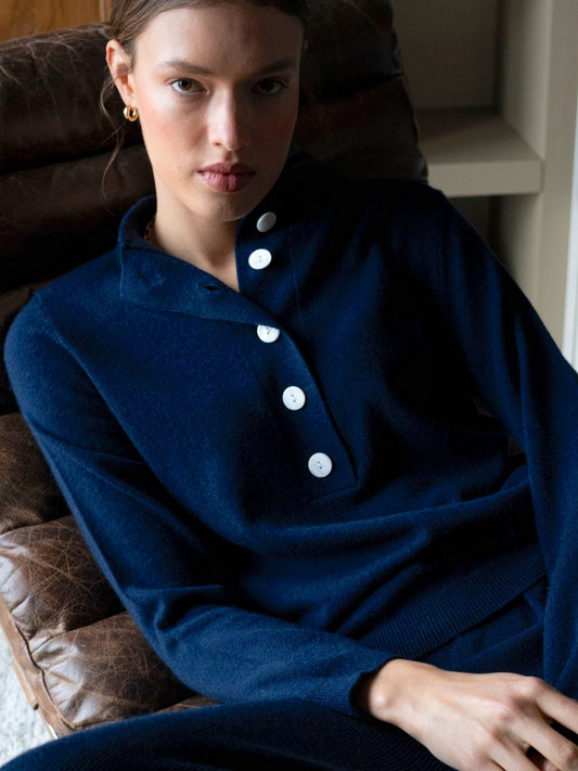 Marineblauer Pullover Emi