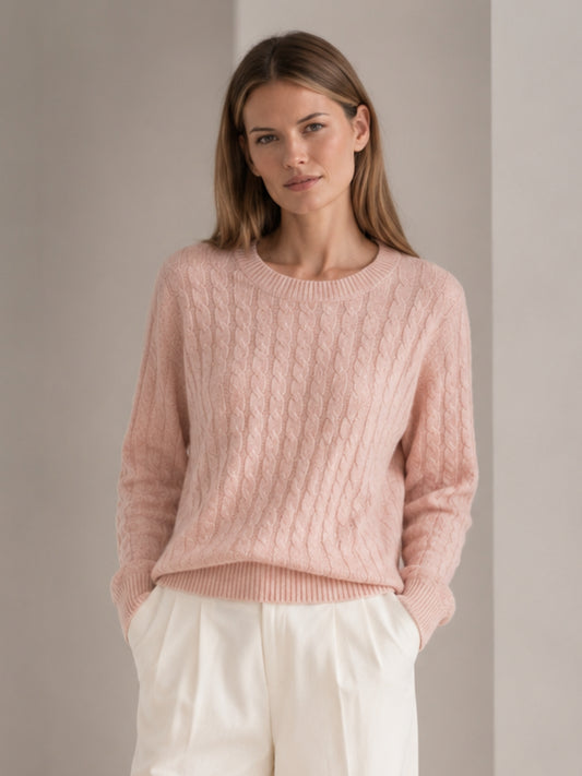 Mia Sweater – Heather Pink