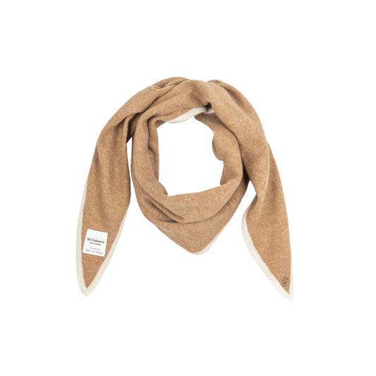 Pañuelo Leonora de cashmere camel