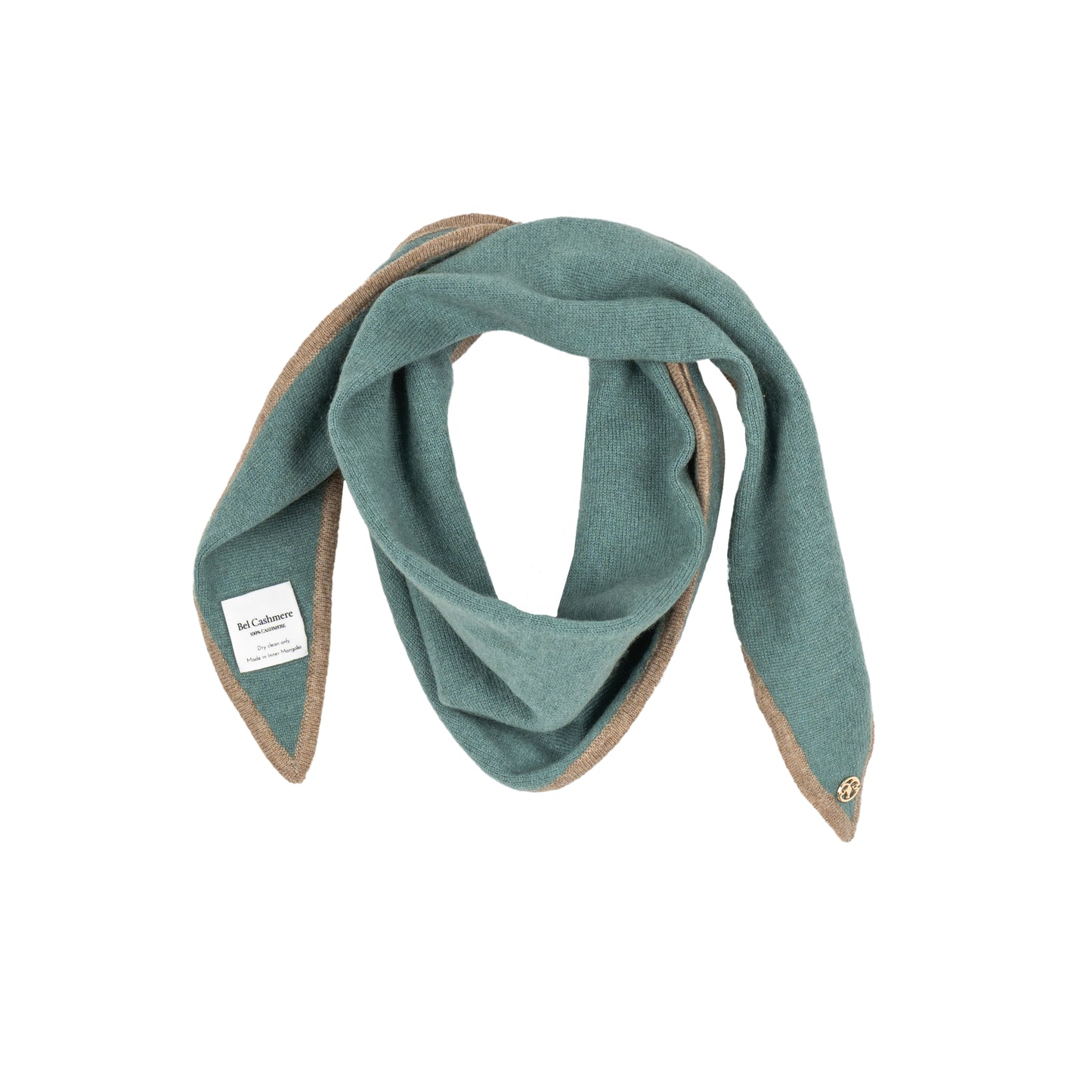 Pañuelo Leonora de cashmere verde