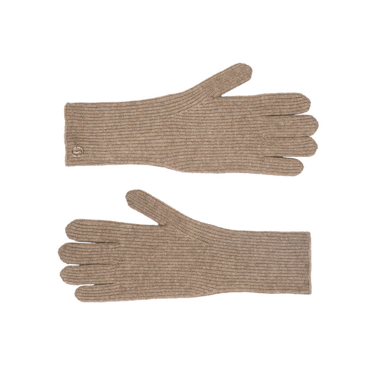 Guantes de hombre canalé tostados