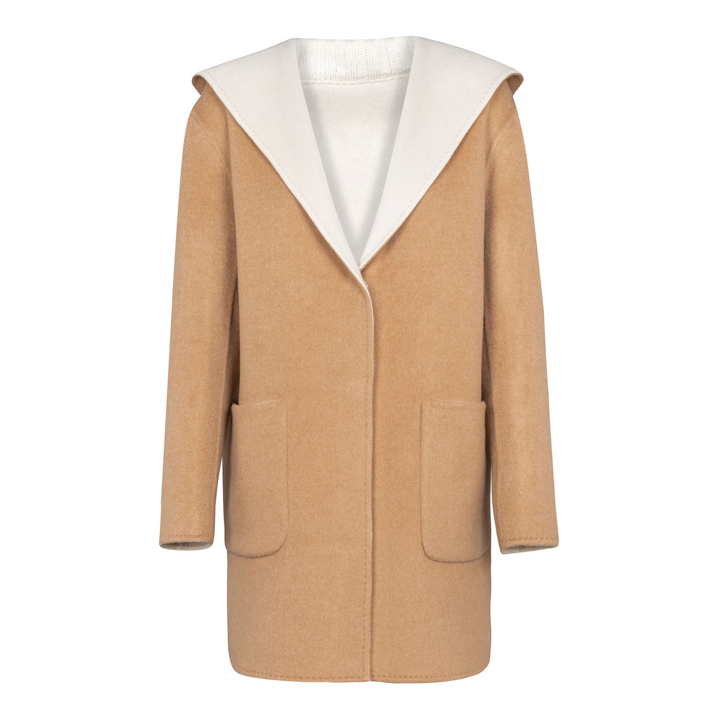 Reversible cashmere coat