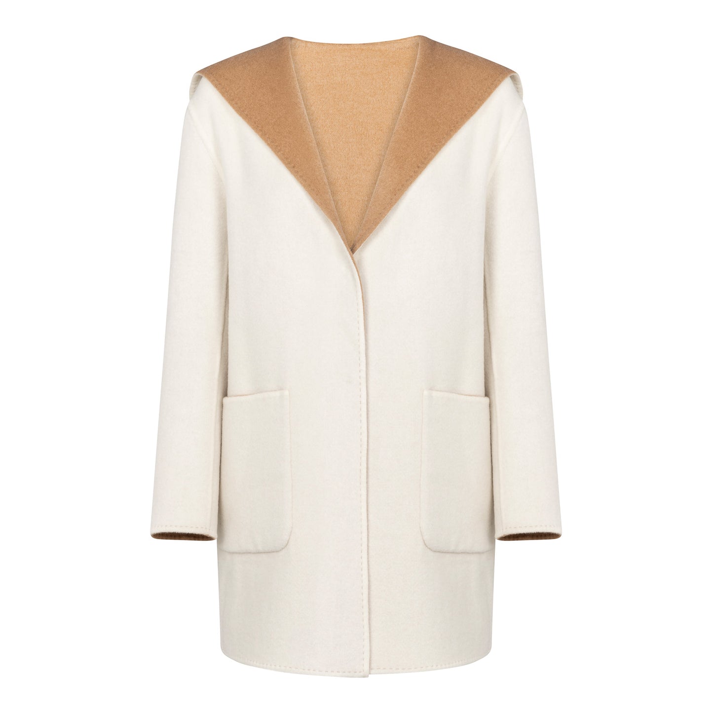 Reversible cashmere coat