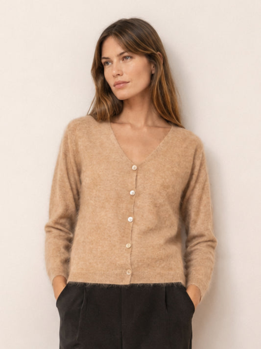 Amy cardigan in brushed cashmere