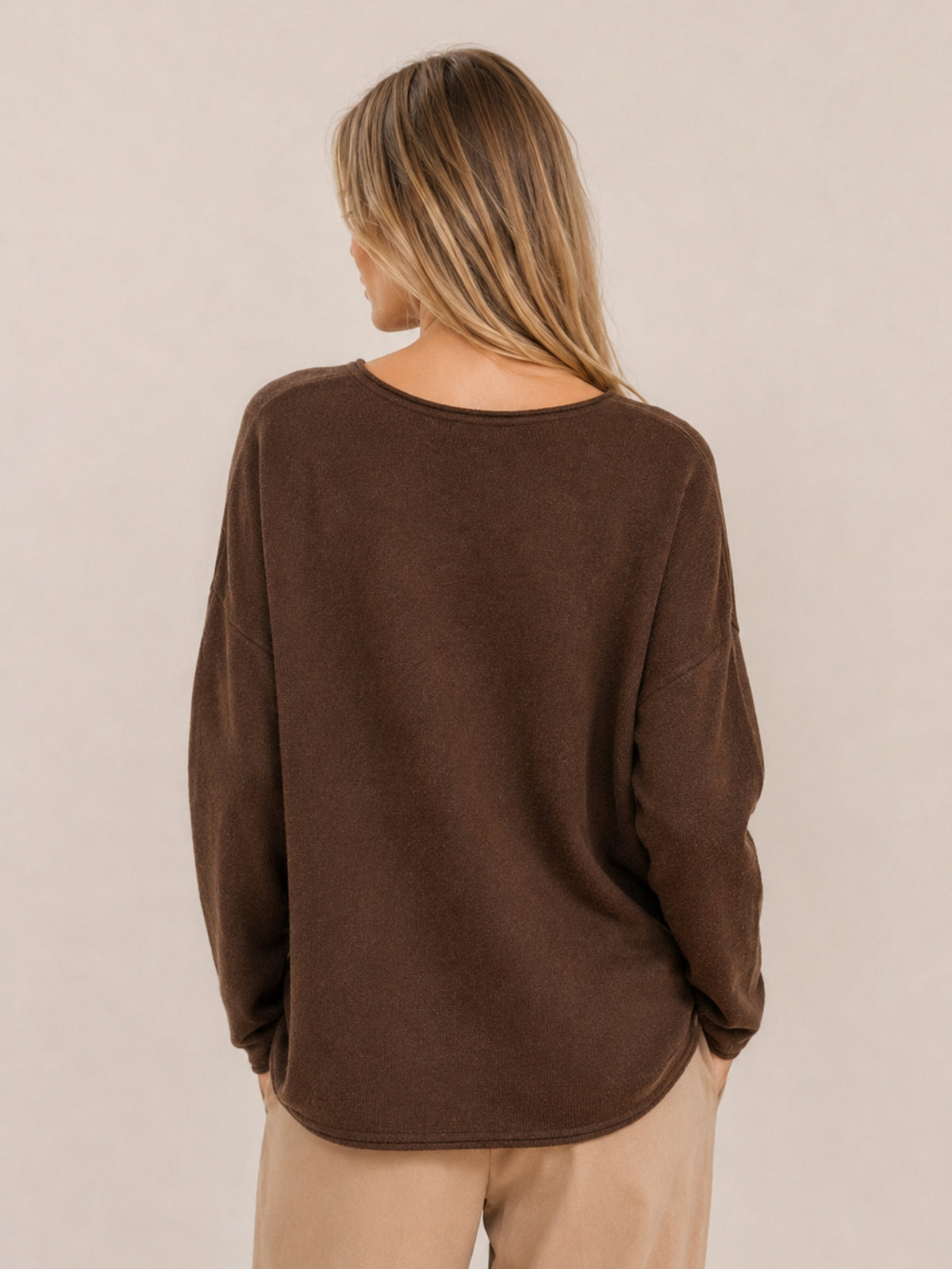 Anais brauner Pullover