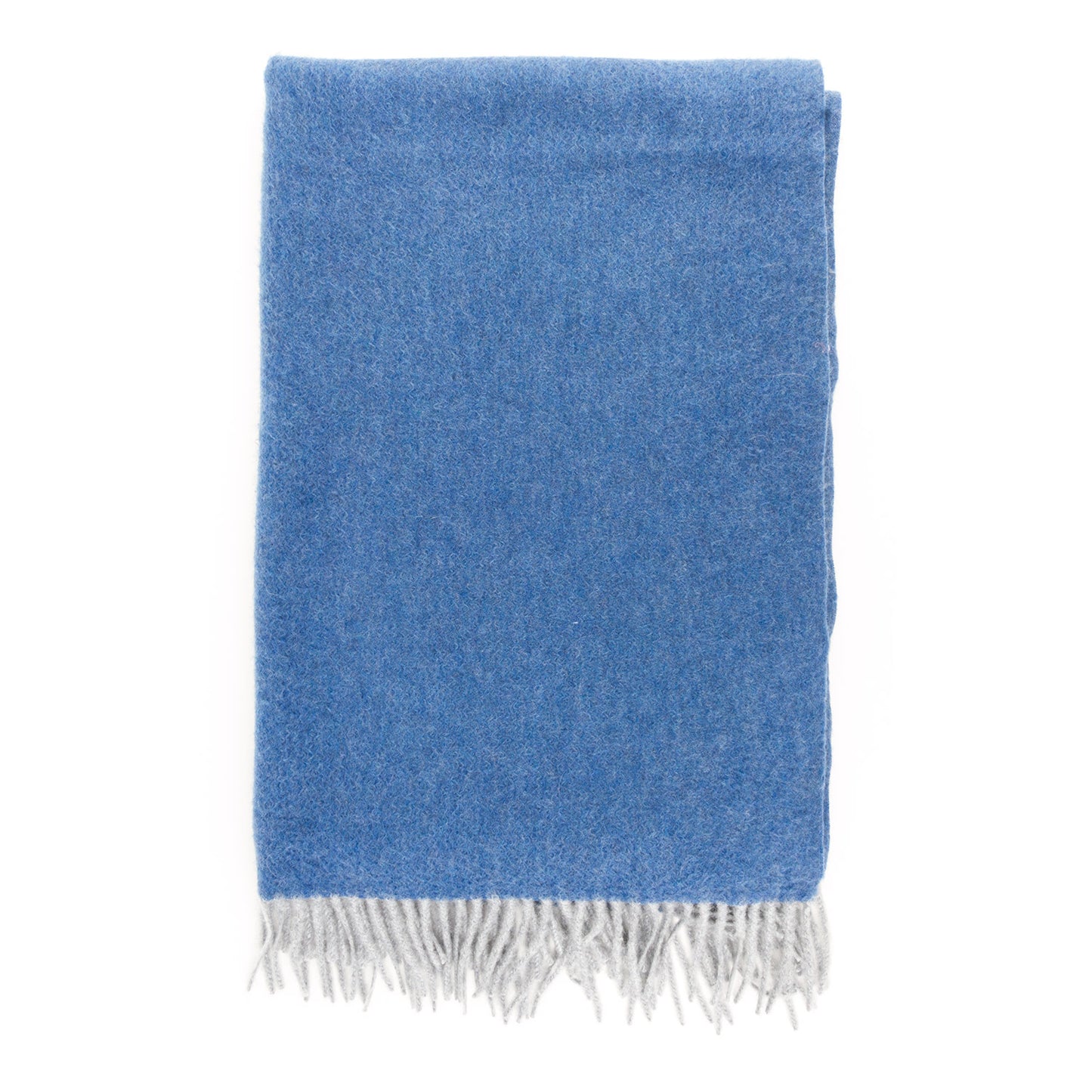 Estola/ Bufanda grande con flecos azul