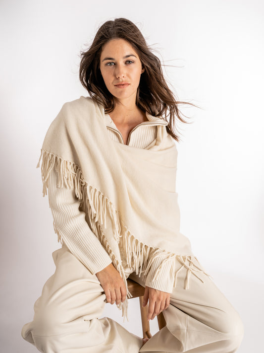 Chal Sienna cashmere blanco