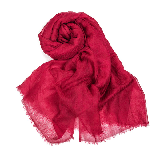 fular ultra fino de cashmere burdeos