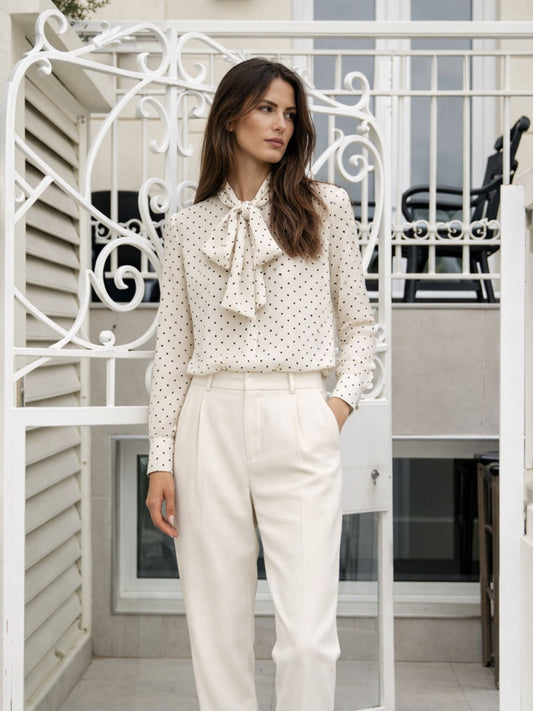 Blusa Carmen con lunares