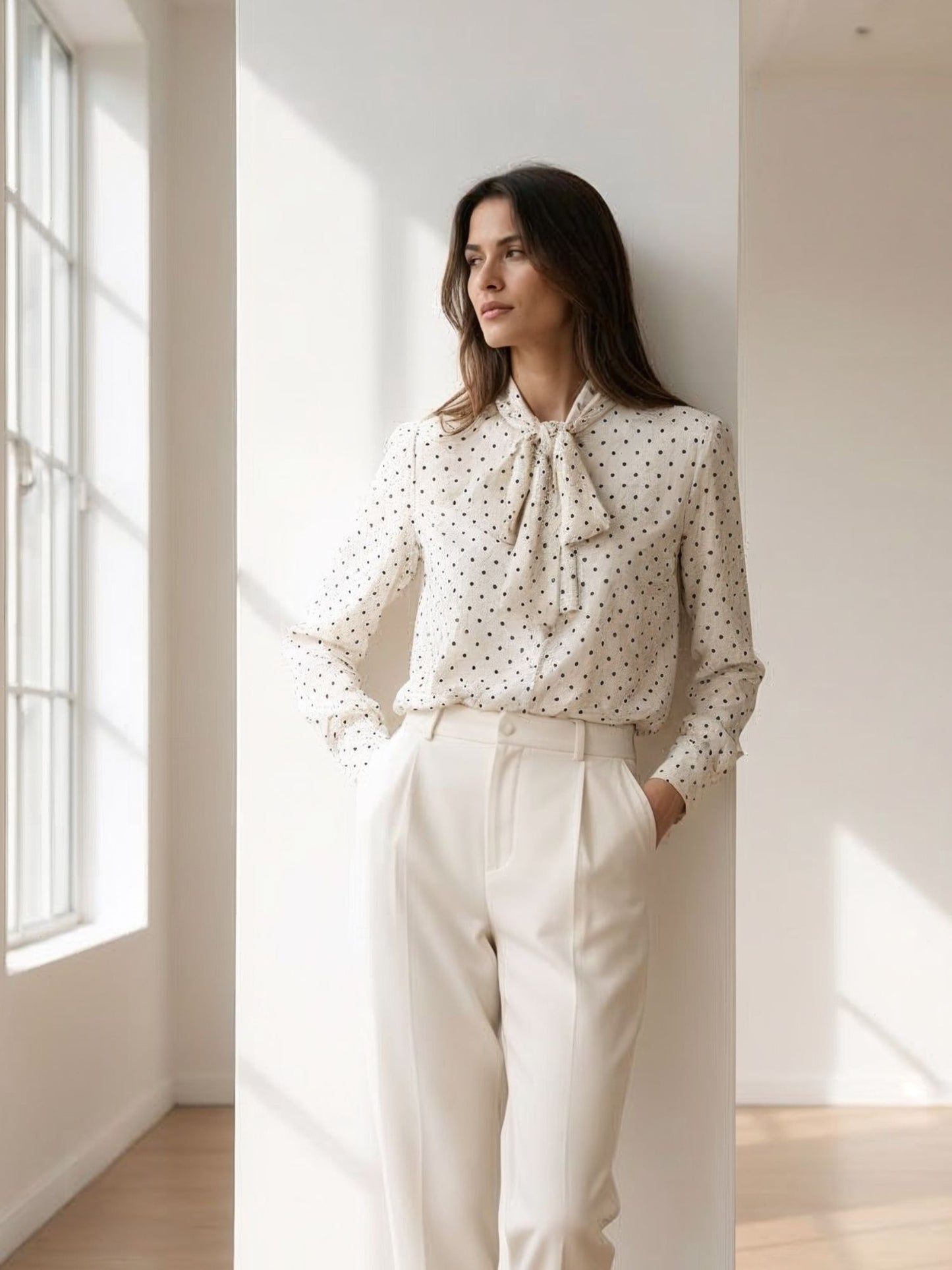 Blusa Carmen con lunares