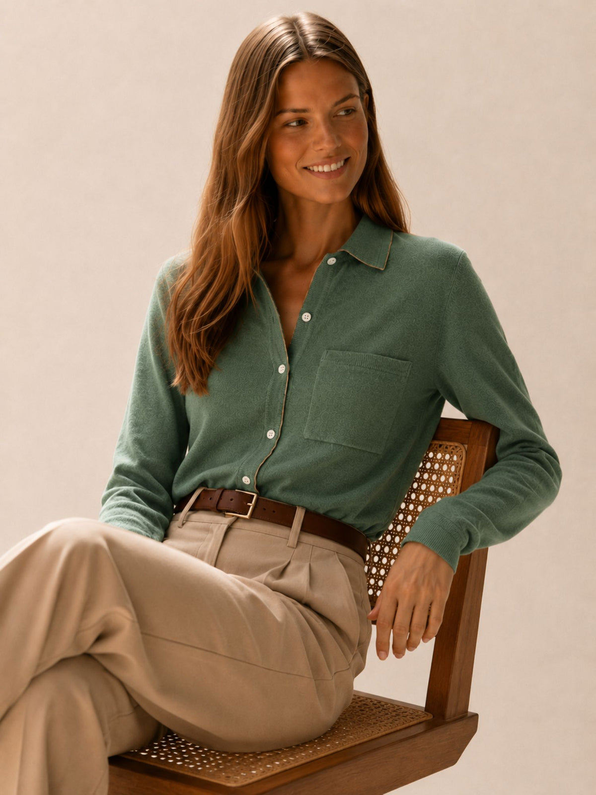 Cardigan Denis – Grün