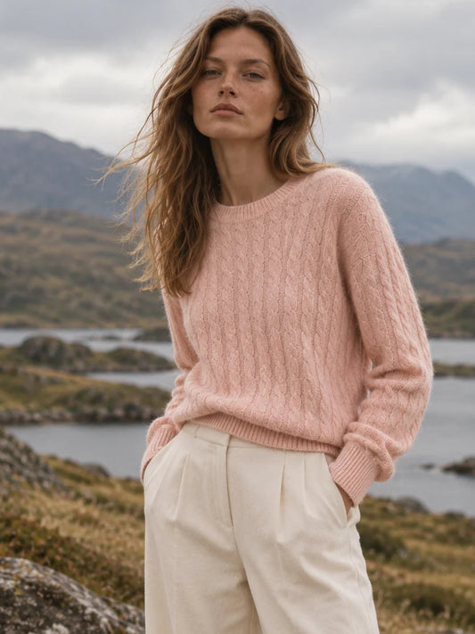 Jersey Mía meliert rosa