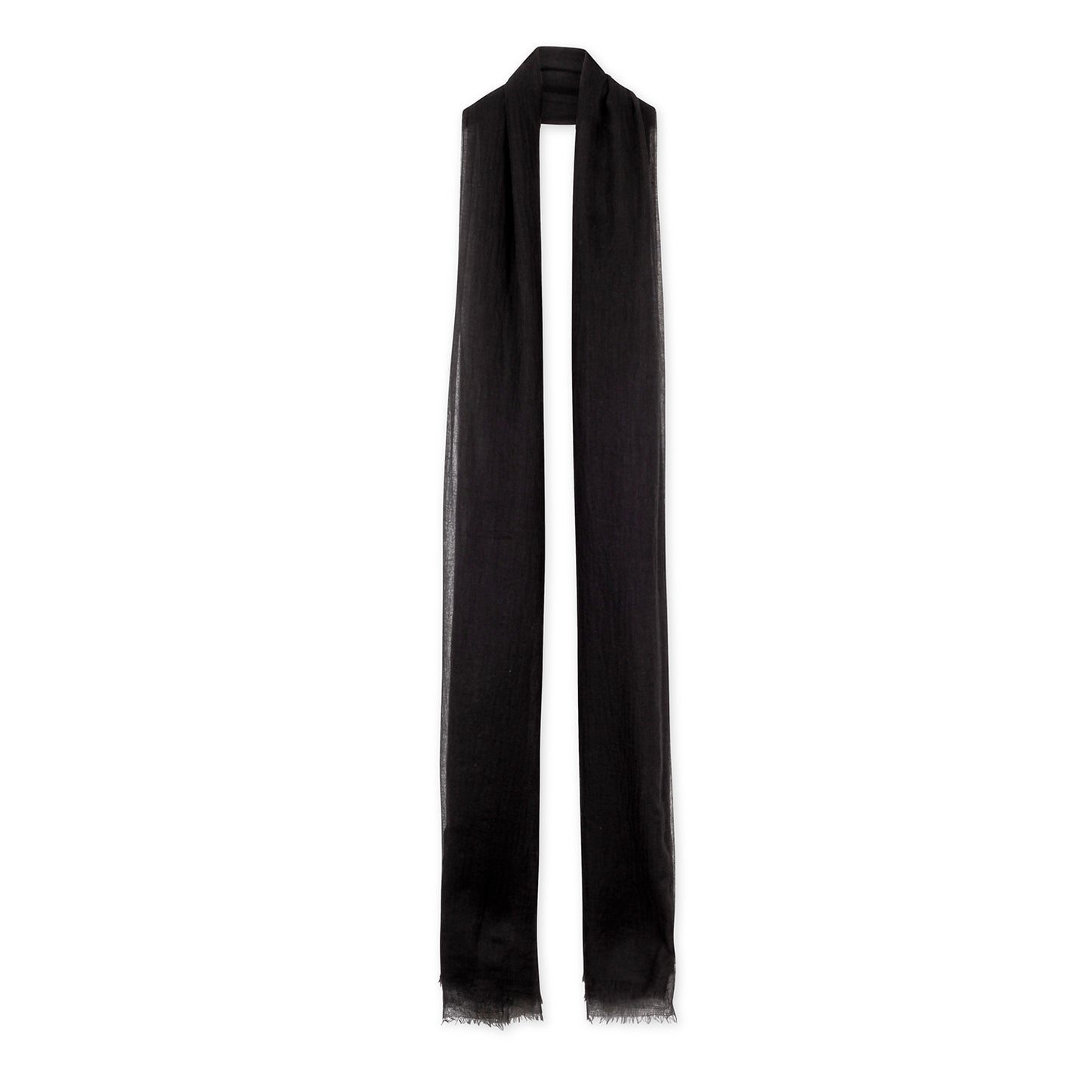 fular ultra fino de cashmere negro