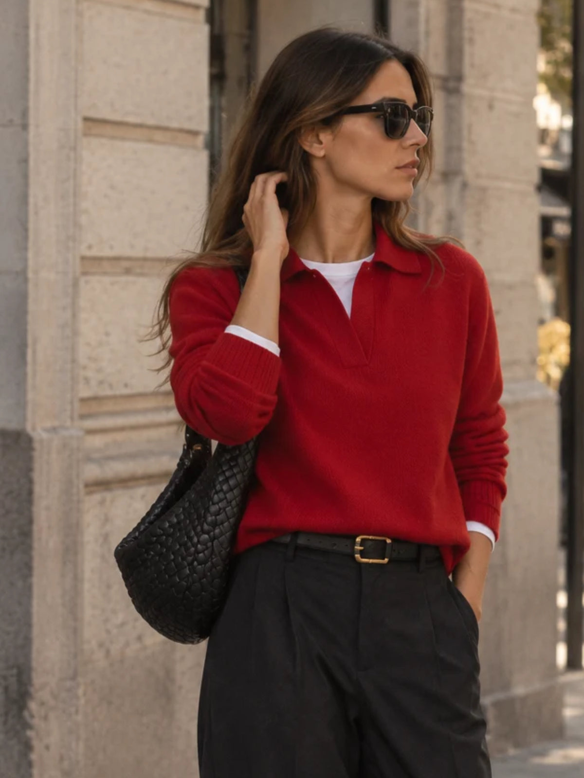 Red Soho sweater