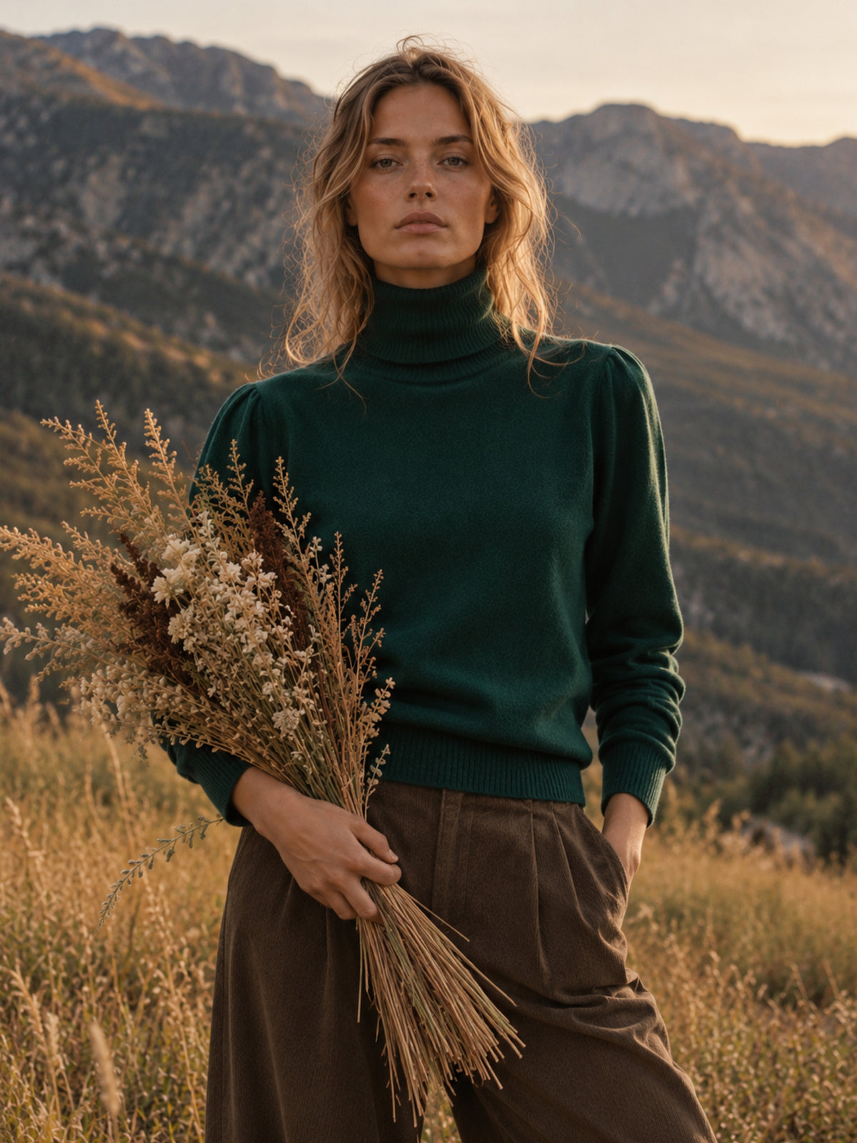 Grüner Pullover Daniella