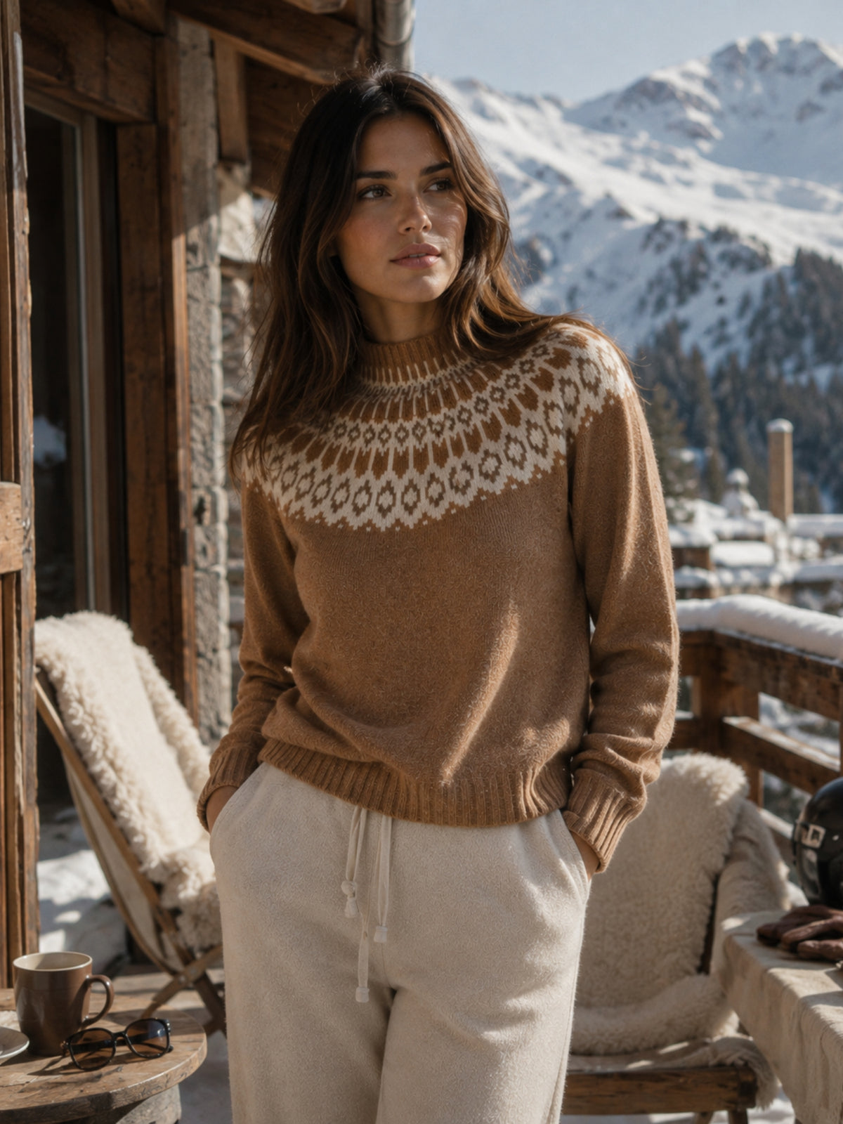 Martina camel cashmere sweater