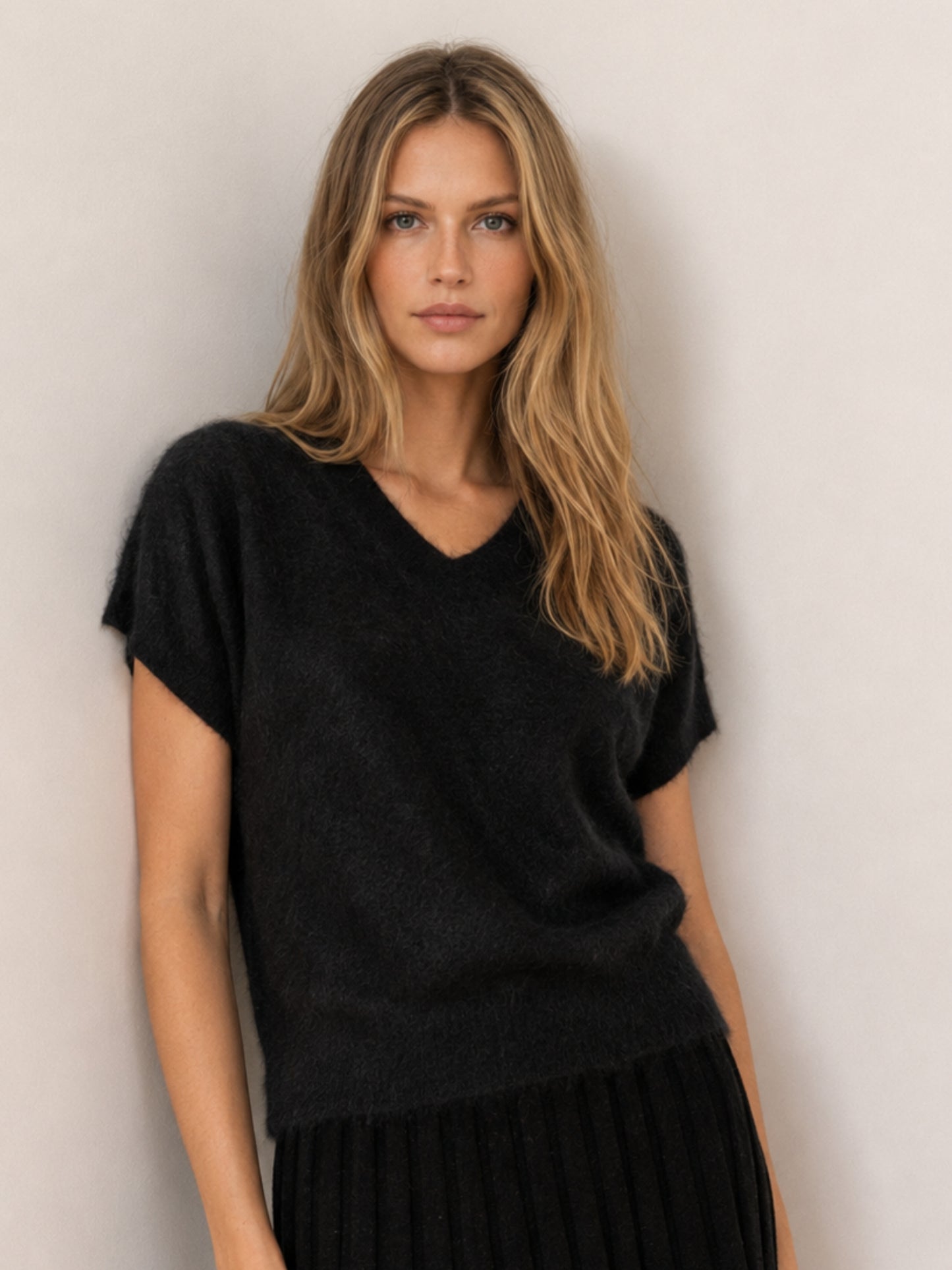 Kaschmirpullover Melissa in Schwarz.