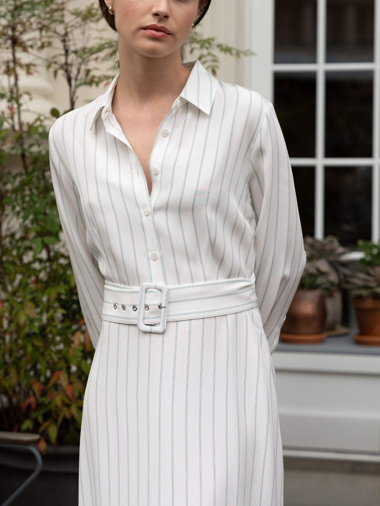 Gestreiftes Melrose-Kleid