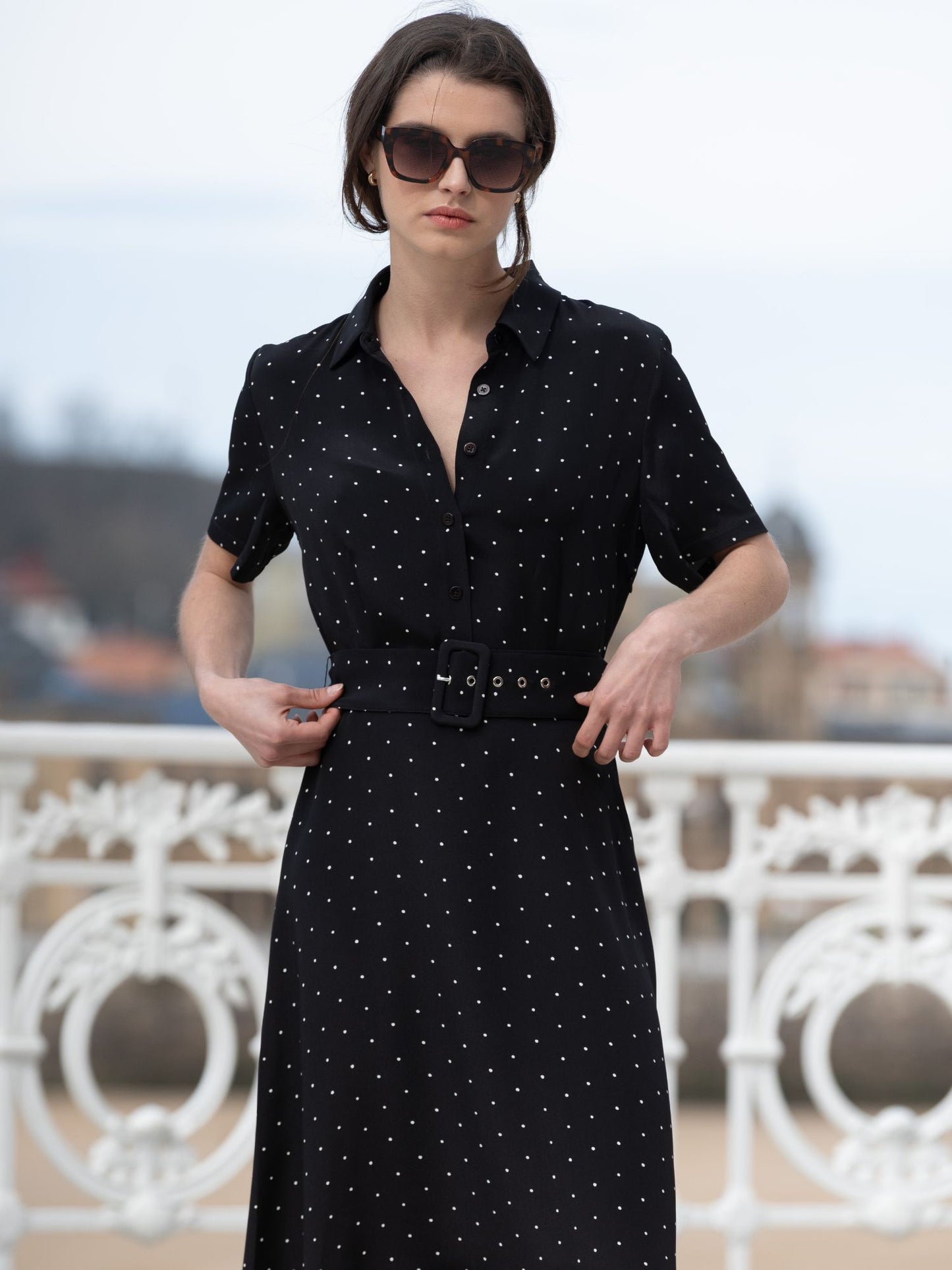 Monaco Polka Dot Kleid