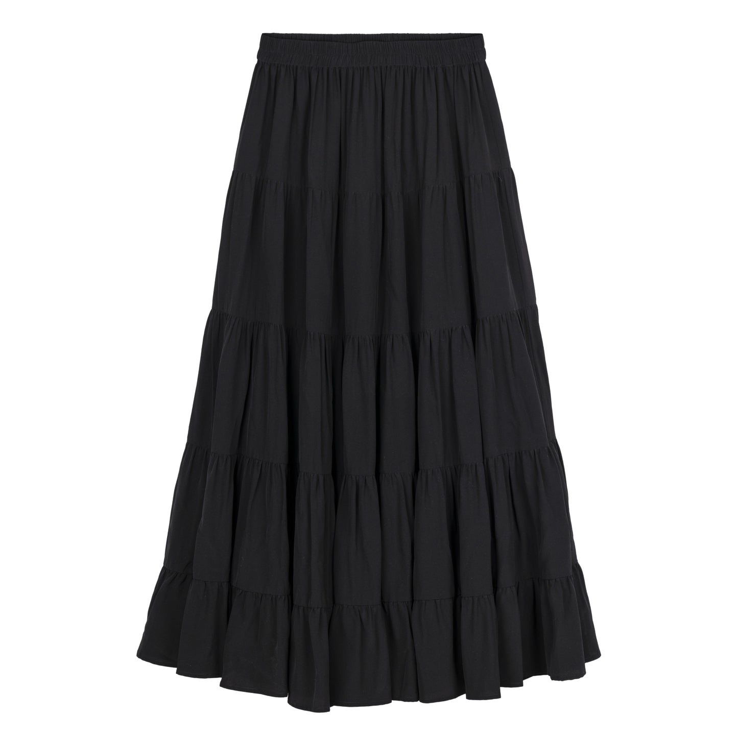 Falda Colette de seda negra