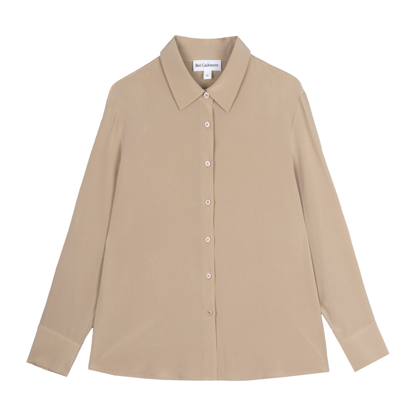 Blusa Bianca de seda light taupe