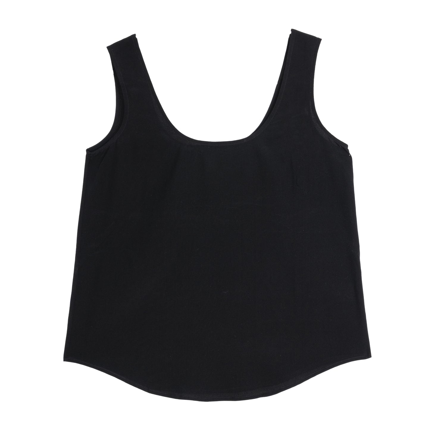 Top Emily de seda negro