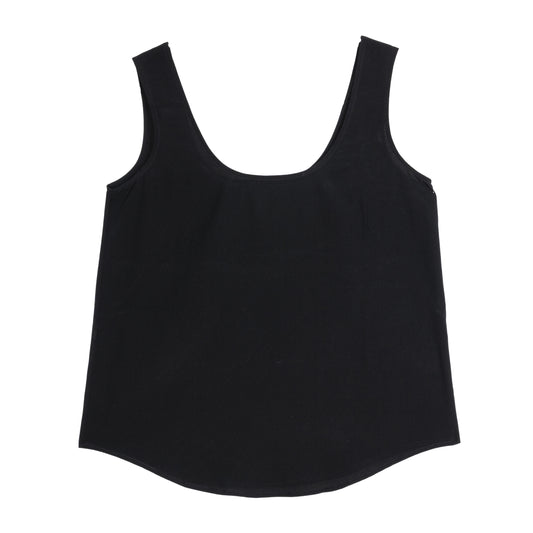 Top Emily de seda negro