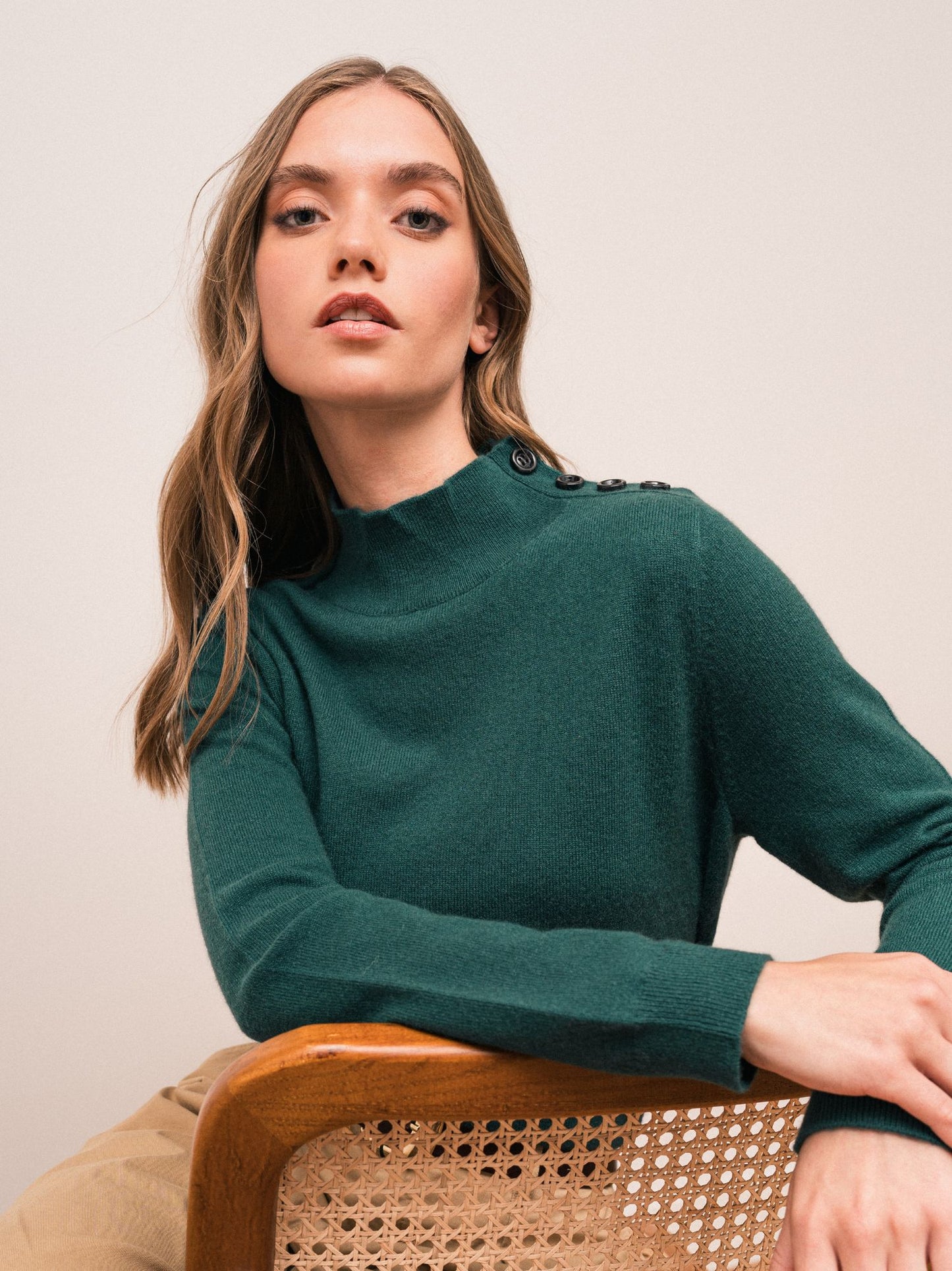 Odette grüner Pullover