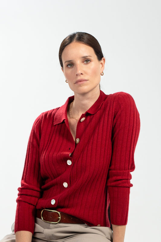 Cardigan Charlotte burdeos